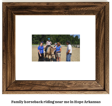 family horseback riding near me in Hope, Arkansas